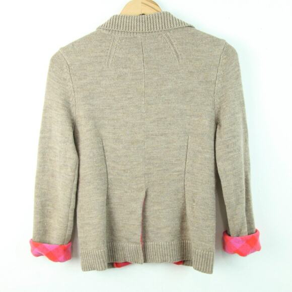 Marc Jacobs XS Cardigan Crop Plaid Academia Y2K Vintage Preppy Twee Vintage - Picture 8 of 10